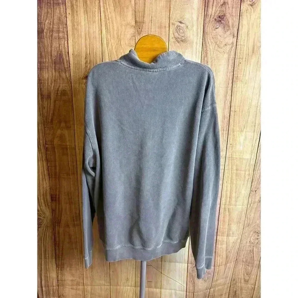 Woolrich Men's Ribbed Quarter Zip Pullover Gray Size L - Picture 5 of 8